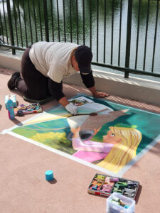 Chalk Art is elk jaar een onderdeel van het festival